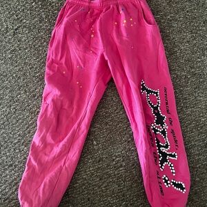 Pink Joggers with Star Print